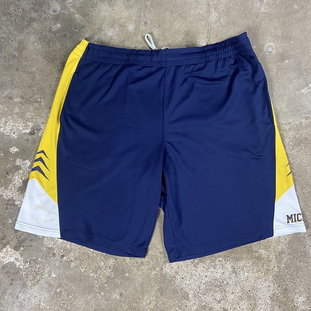 University of Michigan Pro Edge Shorts Size 2XL‎ Navy Wolverines Athletic NCAA